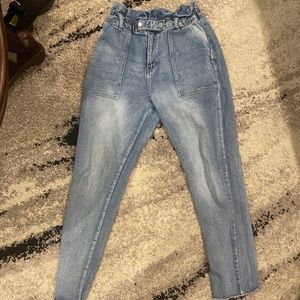 high waisted jeans